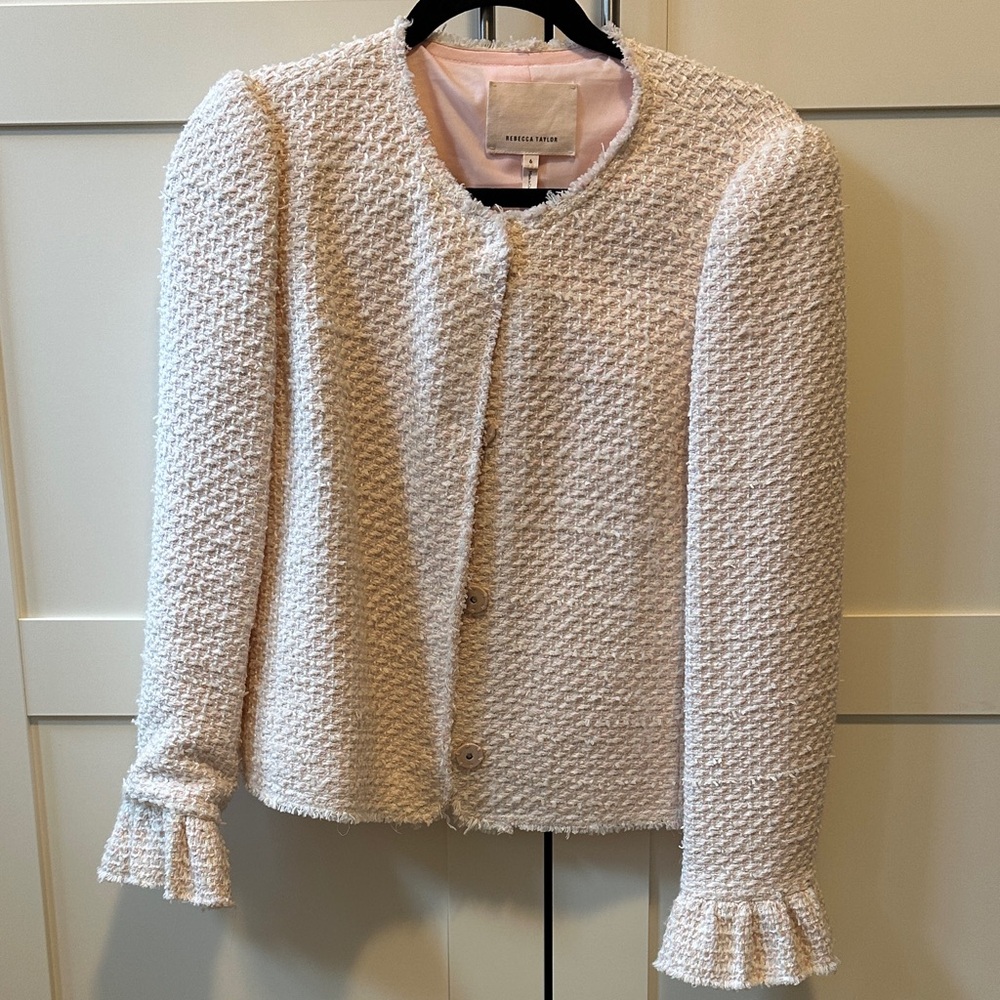 Rebecca Taylor Textured pink/white Blazer